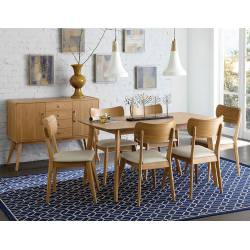 Anika Dining 7PC set (TABLE+6SIDE CHAIRS)